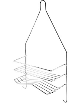 Koupelnová polička CARL SILVER 25x45,5 cm stříbrná 