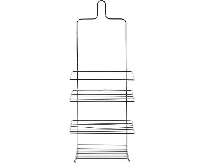 Koupelnová polička CARL SILVER 18,5x47,5 cm stříbrná 