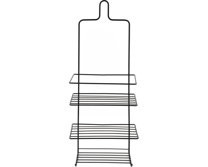 Koupelnová polička CARL BLACK 18,5x47,5 cm černá 
