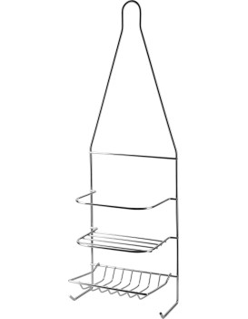 Koupelnová polička CARL SILVER 15x46 cm stříbrná 