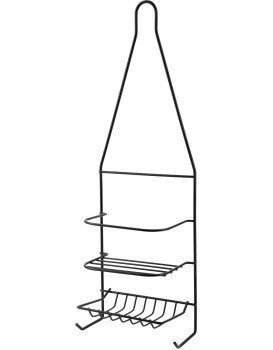 Koupelnová polička CARL BLACK 15x46 cm černá 