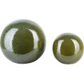 Keramická dekorativní koule Saggio 11 cm zelená
