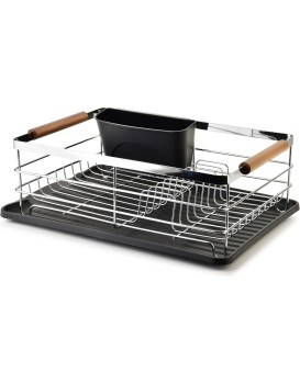 Odkapávač na nádobí BASIC černý/stříbrný