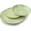 Porcelánová sada 18 ks STRIPES GREEN zelená