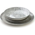 Porcelánová sada 18 ks STRIPES GREY šedá