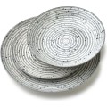 Porcelánová sada 18 ks STRIPES GREY šedá