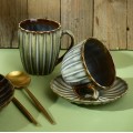 Porcelánový hrnek EVIE GREEN 360 ml zelený