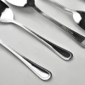 Sada 6 ks polévkových lžic CHAMILE 19 cm stříbrná