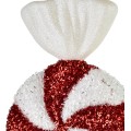 Vánoční ozdoba Santa Lila Candy 32 cm červeno-bílá