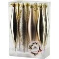 Vánoční sada 8 ks ozdob Santa Lila Rampouchy champagne