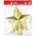 Vánoční hvězda na stromek Santa Lila 20 cm zlatá