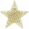 LED vánoční závěsná hvězda SANTA LILA I 45 cm zlatá