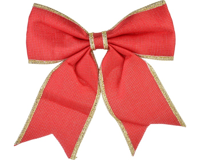 Vánoční dekorativní mašle Santa Lila 24,5x26 cm červená