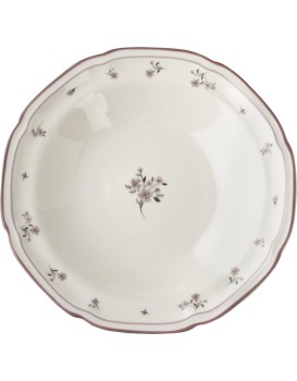 Hluboký porcelánový talíř ROSALIE 22 cm krémový