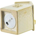 Keramický LED domeček Hytte 8,4 cm béžový