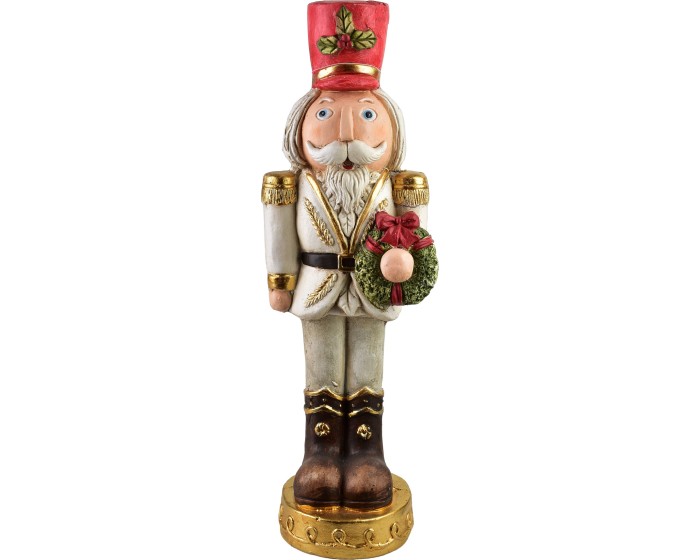 Vánoční dekorace Santa Lila 67 cm bílá