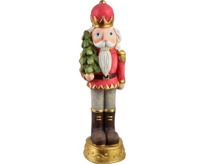 Vánoční figurka Santa Lila 48 cm červená