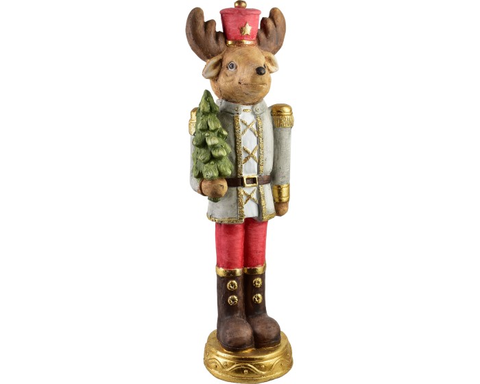Vánoční figurka Santa Lila 70 cm hnědá/červená