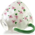 Porcelánový hrnek FLORELLA 400 ml růžovo-bílý