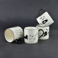 Porcelánový hrnek COTTELLO III. 370 ml bílý/černý