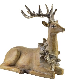 Vánoční dekorace Santa Lila 30,5 cm hnědá