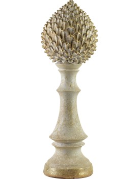 Keramická dekorace LILA 52 cm béžová