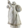 Vánoční figurka svatý Mikuláš Santa Lila 41 cm bílá