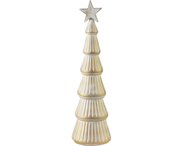 Vánoční dekorace SANTA LILA 37,5 cm bílá/zlatá