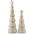 Vánoční dekorace SANTA LILA 37,5 cm bílá/zlatá