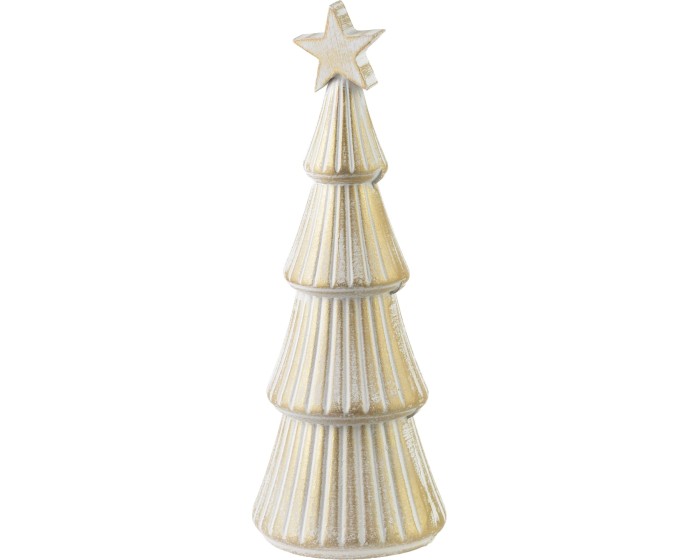 Vánoční dekorace SANTA LILA 27,5 cm bílá/zlatá