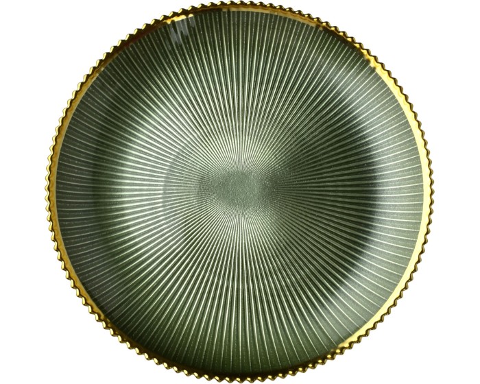 Mělký talíř GREENIE 21 cm zelený