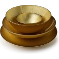 Skleněná mísa GOLDIE 25 cm zlatá