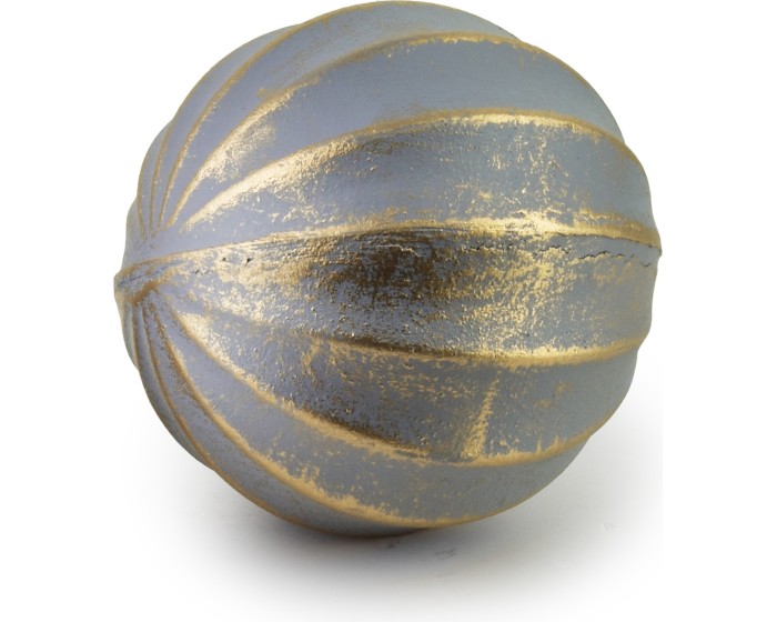 Dekorativní koule Saggio Beige 9 cm šedá