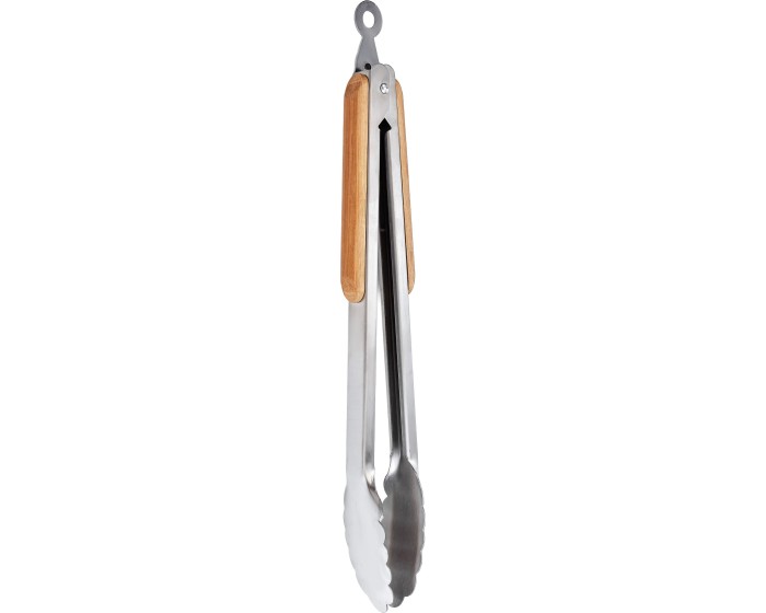 Kuchyňské ocelové kleště MODERN KITCHEN 34 cm stříbrné