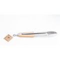 Kuchyňské ocelové kleště MODERN KITCHEN 34 cm stříbrné
