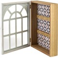 Skříňka na klíče STACY Window 28x21,5 cm bílá
