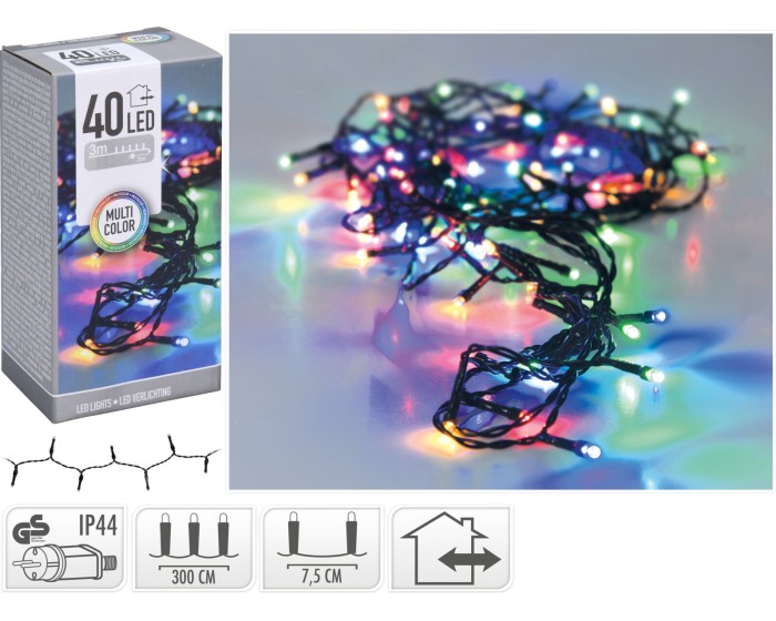 Světelný LED řetěz Danko 300 cm vícebarevný