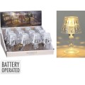 Světelná mini LED lampa Nate 11 cm čirá