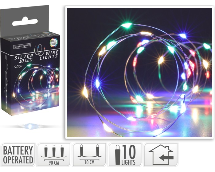 Světelný LED řetěz Jared 90 cm vícebarevný