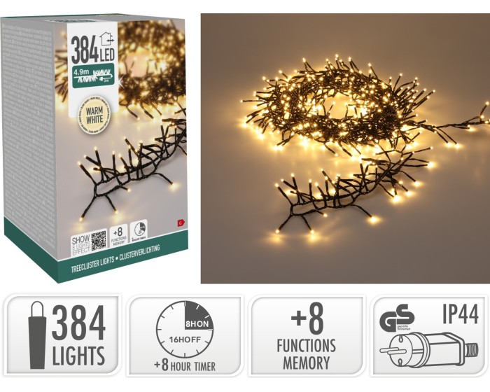 Světelný LED řetěz Namy 490 cm teplý bílý