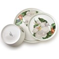 Porcelánová jídelní sada LEA Tree 18 ks bílá