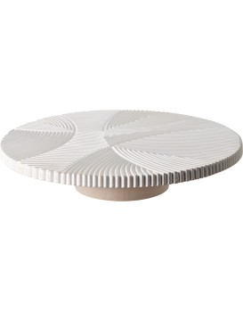 Dekorativní tác DAZ 30 cm bílý/hnědý