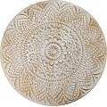 Dekorativní tác DAZ 30 cm bílý/zlatý