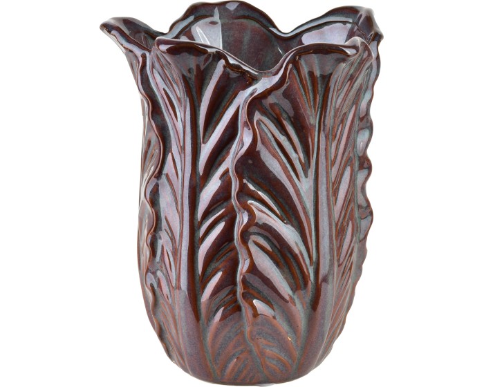 Keramická váza LETTU 16x20 cm červená/modrá