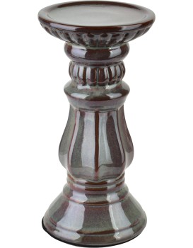 Keramický svícen Yarine 20,5 cm fialový/zelený