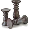 Keramický svícen Yarine 20,5 cm fialový/zelený