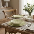 Porcelánová sada 18 ks talířů STRIPES BEIGE béžová