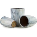 Sada 3 ks květináčů NEVA MARBLE VIII modrá