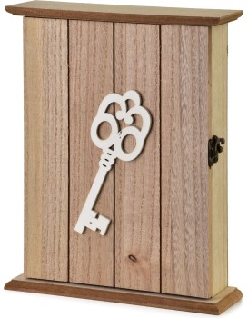 Dřevěná skříňka na klíče STACY Key 20x6x24,5 cm hnědá