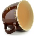 Porcelánový hrnek HENDIA 500 ml hnědý